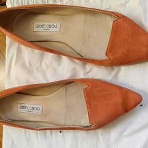 Jimmy Choo suede flats & Pretty Ballerina Leather